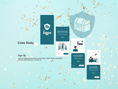 Keypa - Secure Password Holder Mobile App app ui ux