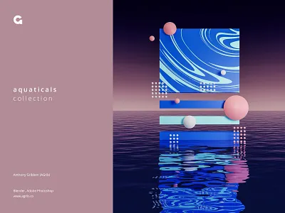 Aquaticals 4 3d 3d art 3d geometric abstract agrib aqua aquatic aquaticals blender 3d circles circular colorful geometric geometric geometric composition reflective shapes squares swirling water waves