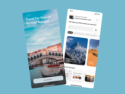 Travel App app appdesign branding design dribbble figma illustration logo protfolio ui ux
