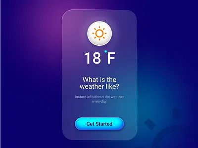 What I'm working on? (Weather Card) blue figma illustration layout ui design ui ux weather