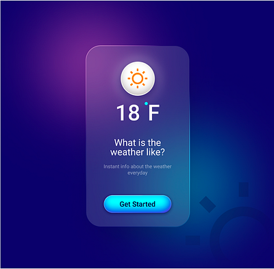 What I'm working on? (Weather Card) blue figma illustration layout ui design ui ux weather