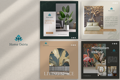 Social Media Branding for Home Osiris brand identity branding design graphic design home logo social media