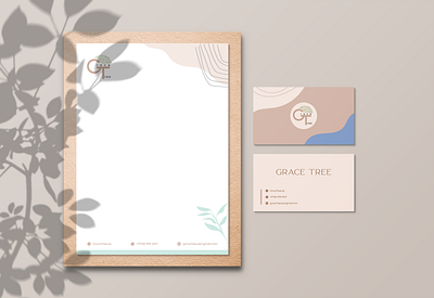 Stationery Design for Grace Tree brand identity branding design graphic design graphics logo stationery