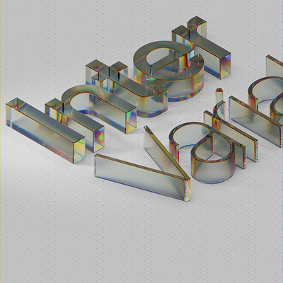 Inter Variable on Blender 3d b3d blender trannslucent transparent typogrphy