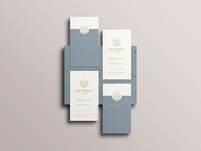Business Card Design for Butterfly Studio brand identity branding business card design graphic design graphics logo