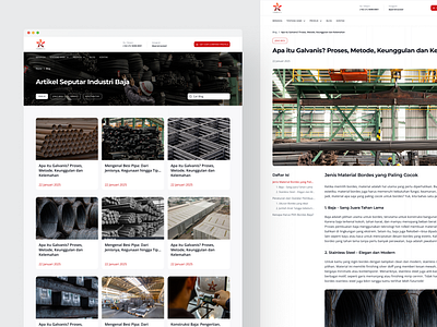 Perwira Steel - Blog & Article Page articlepage b2bwebsite blogdesign cleanui companyprofile contentdesign corporatewebsite minimalistdesign modernwebsite professionalui steelindustry uiuxdesign webdesign