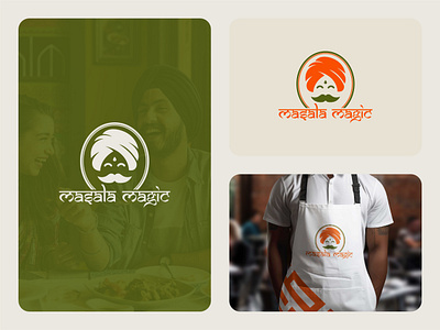 Masala Magic: Restaurant Logo brand identity branding creative design design logo flat graphic graphic design icon illustration logo logo design logos logotype mascot minimal modern simple timeless unique