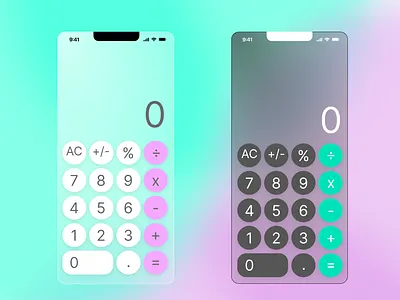 Calculator Design IOS inspo dailyui graphic design ui