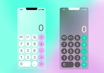 Calculator Design IOS inspo dailyui graphic design ui