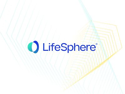 LifeSphere Logo blue brand healthcare identity lifesciences logo logomark
