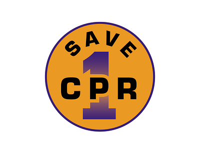 Save 1 CPR Logo branding design graphic design logo vector