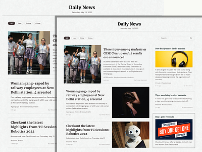 Online news 2022 app app design branding dailyui dashboard design design ui dezele illustration logo newdesign news newsonline trending ui uidesign userinterface ux vector