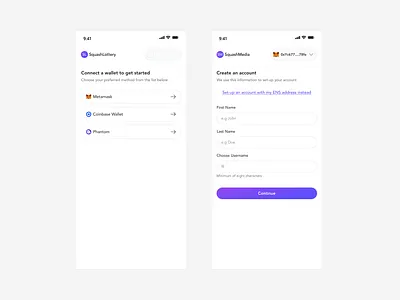 Social Messaging DApp bitcoin clean crypto cryptocurrency dapps dashboard defi design ethereum messaging minimal social tokens ui ux