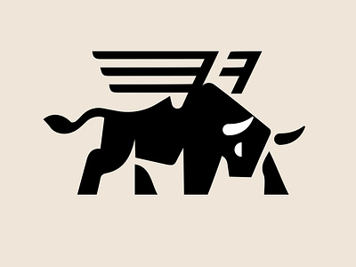 BULL - TAURUS branding buffalo bull design flight icon identity illustration logo marks symbol taurus ui vector