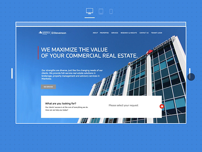 Cushman & Wakefield | Stevenson design graphic design responsive ui ux