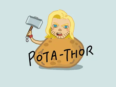 Pota-thor illustration