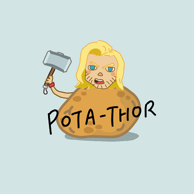 Pota-thor illustration