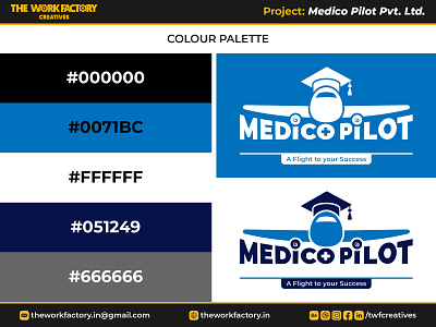 Medico Pilot Pvt. Ltd. - Alternate Colour Palette branding color design digital marketing graphic design illustration logo logotype mbbs medical neet neet counselling social media marketing theworkfactory theworkfactory.in theworkfactorycreatives twfcreatives typography vector we evolve
