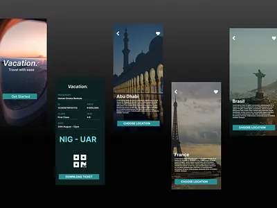 Travel app prototype figma mobile app prototyping ui ux