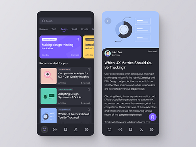 Blog app design blog blog app ui ui design ux ux design