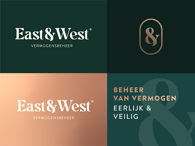 Branding | East&West Vermogensbeheer adobe illustrator branding logo minimal design modern design