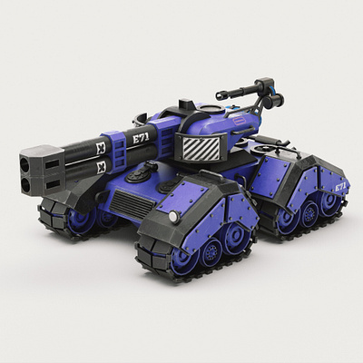Concept Tank 06 military stylized tank