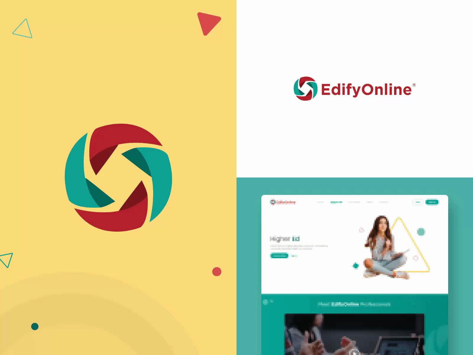 Edify Online branding design graphic design ui ux website