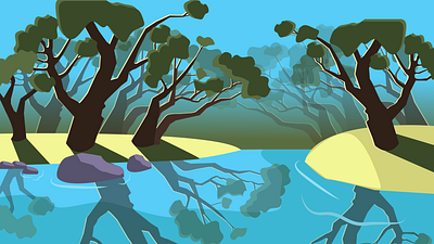 forest vector illustration illustration vector