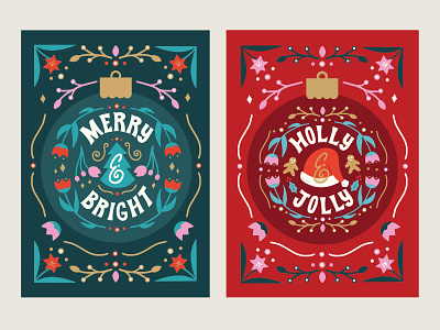 2022 Holiday Ornament Greeting Cards christmas christmas 2022 christmas design greeting card design greeting cards hand lettering holiday holiday 2022 illustration lettering ornament typography vector illustration