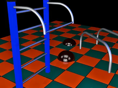 sport equipment 3d cinema 4d illustration