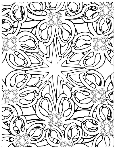 Coloring book page1 adult coloring books coloring book graphic design illustration vector