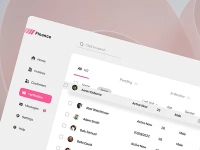 Finance dashboard design ui ux web