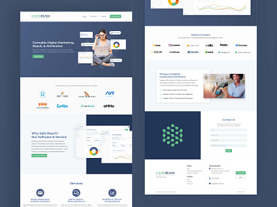 Safe-Reach Landing Page design landing page ux design web design