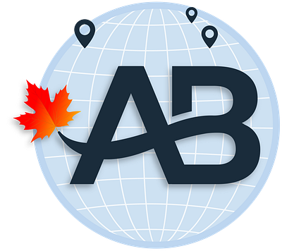 AB immigration adobe illustrator branding canada canadian consultancy consultant immigration logo maple maple leaf vector visa