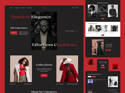 E-commerce Fashion Landing Page cart clean clothing e commerce ecom ecommerce ecommerce website fashion brand landing page marketplace minimalist design modern product shop shopping shopping app store style ui website