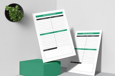 Personal Care Intention Planner Template personal information