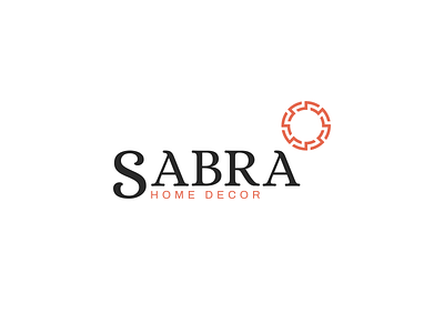 Sabra Logo brand branding decor design furniture home logo logomark modern simple style vector