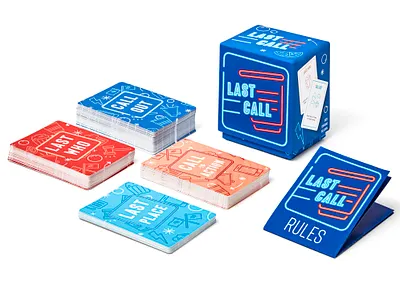 Last Call Party Game american box branding card game cards drinking fun graphic design illustration logo packaging party game print