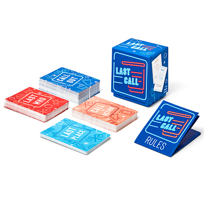 Last Call Party Game american box branding card game cards drinking fun graphic design illustration logo packaging party game print