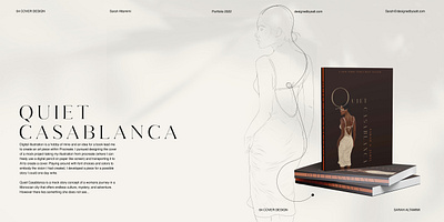 Book Cover Design - Quiet Casablanca art book cover brown cover design female illustration poc procreate woman