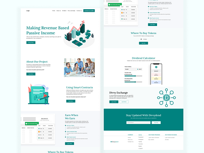 Divvydend branding dashboard design graphic design homepage illustration l landingpage ui uiuxdesign uiuxdesigner