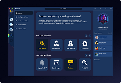 Bricob Browser UX-UI design bricob bricob browser ux ui design browser dashbord graphic design ui
