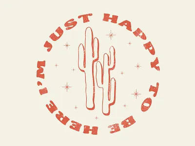 I'm Just Happy To Be Here design graphic design illustration procreate