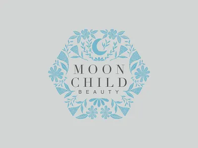 Moon Child Beauty Co branding design graphic design illustration logo procreate typography