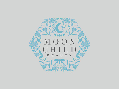 Moon Child Beauty Co branding design graphic design illustration logo procreate typography