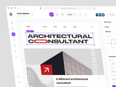 Avoweb - Website Builder Concept build builder dashboard digital product product product design ui ui design ux design webflow website builder website concept wix