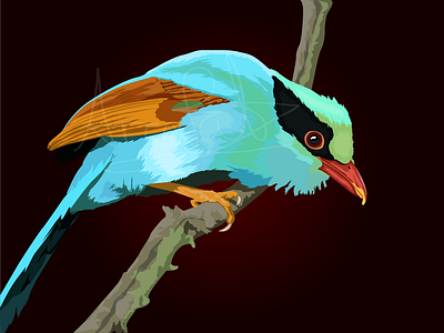 Bornean Green Magpie 3d 3d vector animal vector animation bird bird vector bornean green magpie cartoon art cartoon your self in vector design face illustration face into vector illustration logo pet vector realistic animal vector realistic vector ui