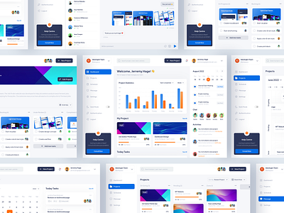 Nask - Project Management Dashboard by Ideologist on Dribbble