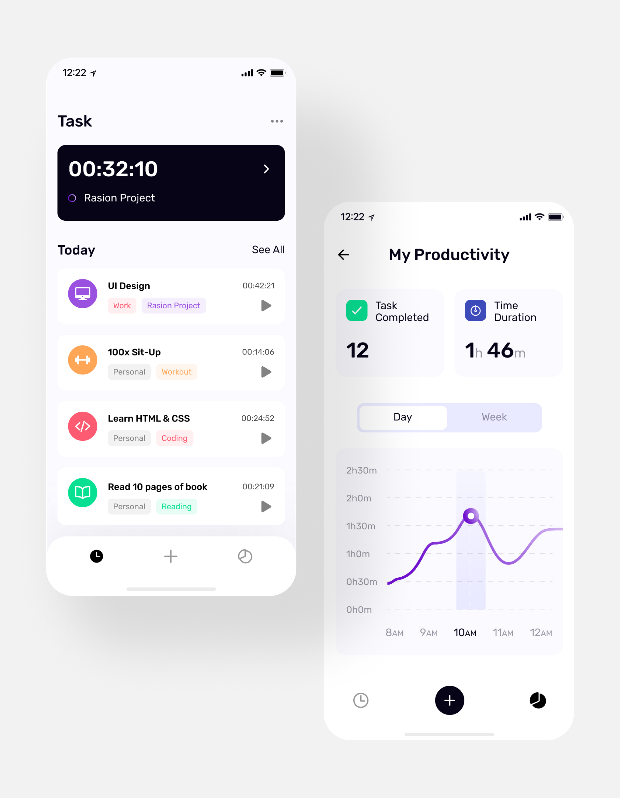 TimePad Time Tracker – UI Kit by FigmaUI4Free on Dribbble