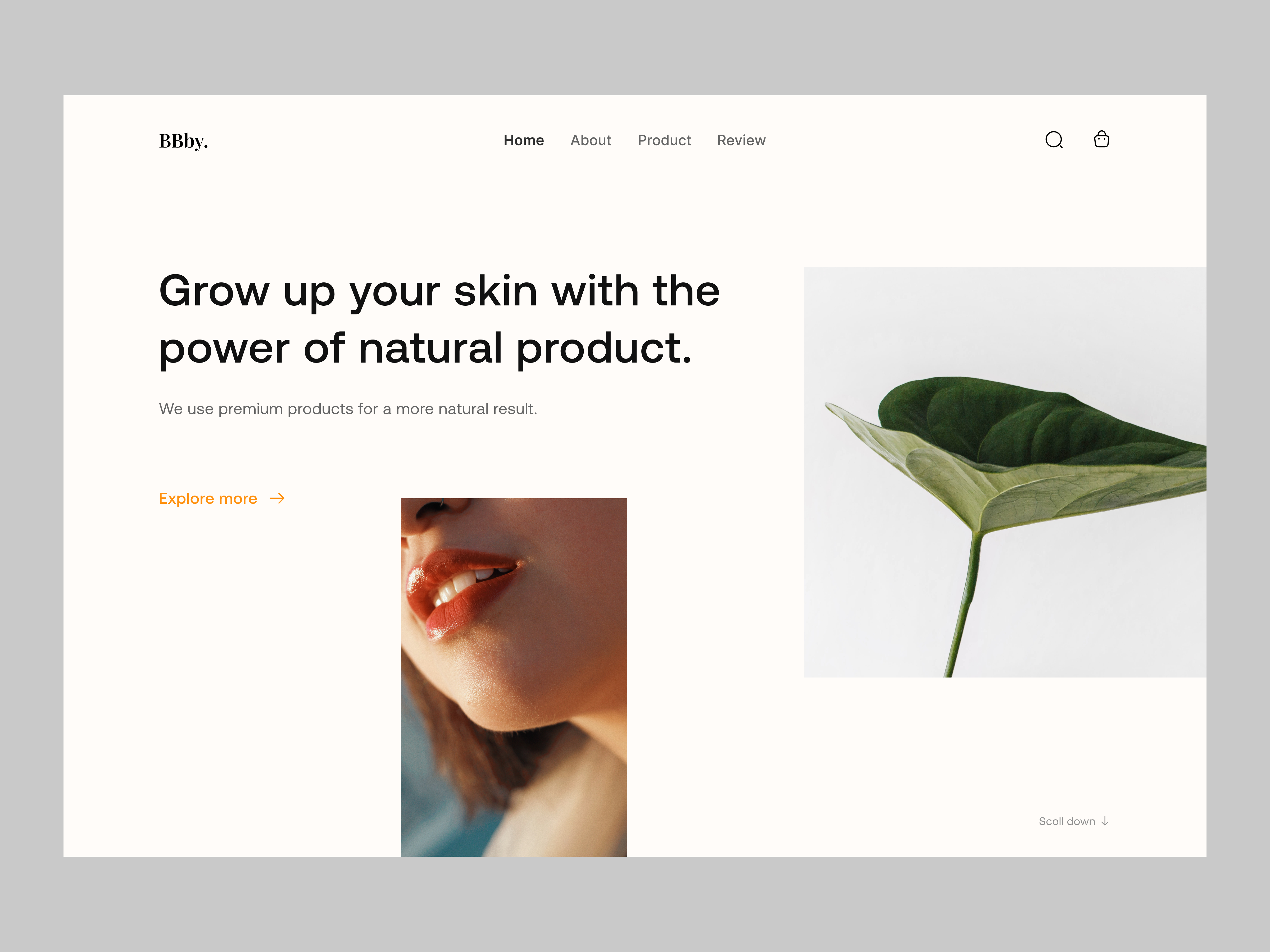 BBBy. Beauty - Landing Page By Pham Thang On Dribbble